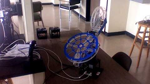 Quanser 2DOF helicopter tracking joystick under LQR+integrator+observer control