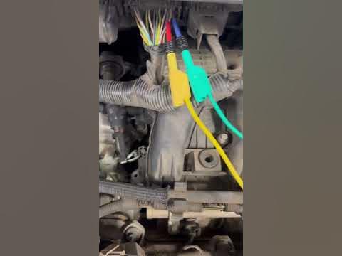 Ford fault code p0351. Picoscope diagnostic shows the vault . Blue know