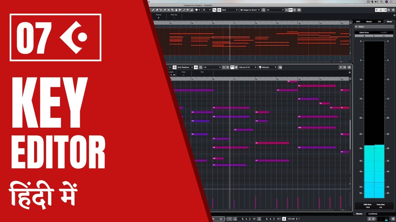 Learn Cubase 10.5 In Hindi | Tutorial 7 - Key Editor [How to make ...