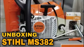 Chainsaw STIHL MS 382 unboxing and review