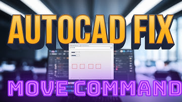 Move Command Not Working in AutoCAD | AutoCAD Move Command Problem | Object Moving Problem