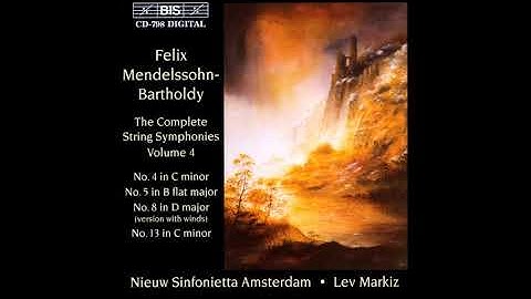 Felix Mendelssohn : String Symphony No. 13 in C minor ‘Sinfoniesatz’ (1823)