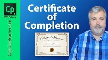 Adobe Captivate Certificate of Completion Learners Can Print