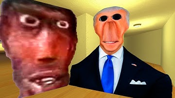 Carmen Winstead and Joe Biden chase me in Liminal Hotel Gmod Nextbot