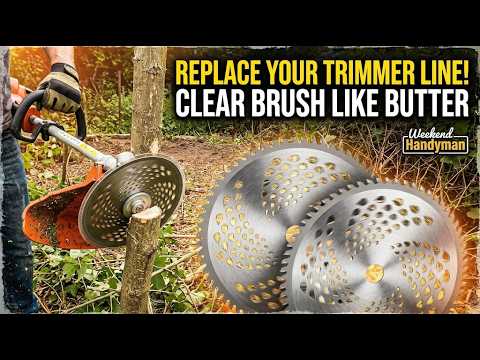 Turn Your Weed and Grass Trimmer Into A Brush Saw with NeJesZoe 10" Carbide Blade Kit