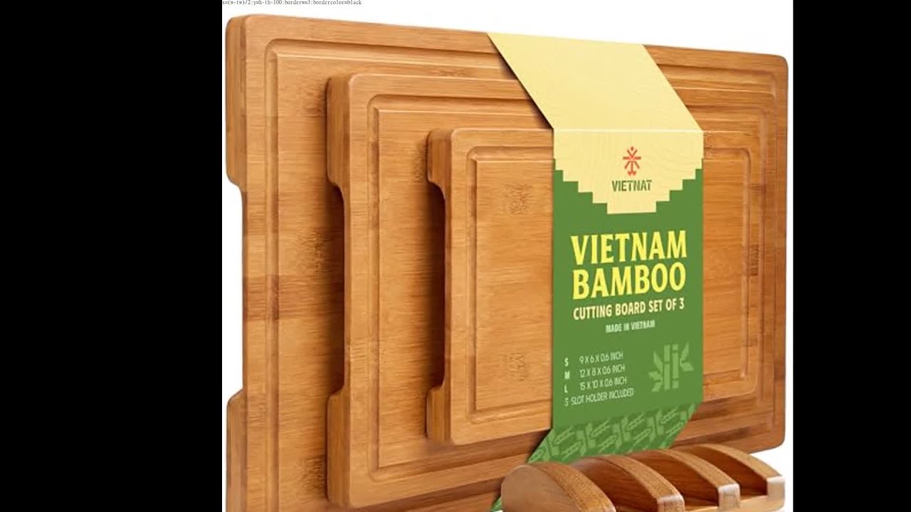 VIETNAT Vietnam Carbonized Bamboo Cutting Board - Best Deal 2026