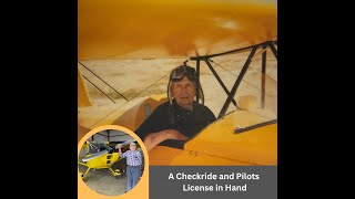 Robert W Peterson: Checkride and Pilots License in Hand