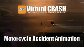 Virtual CRASH | Motorcycle Accident Animation | Panic Braking