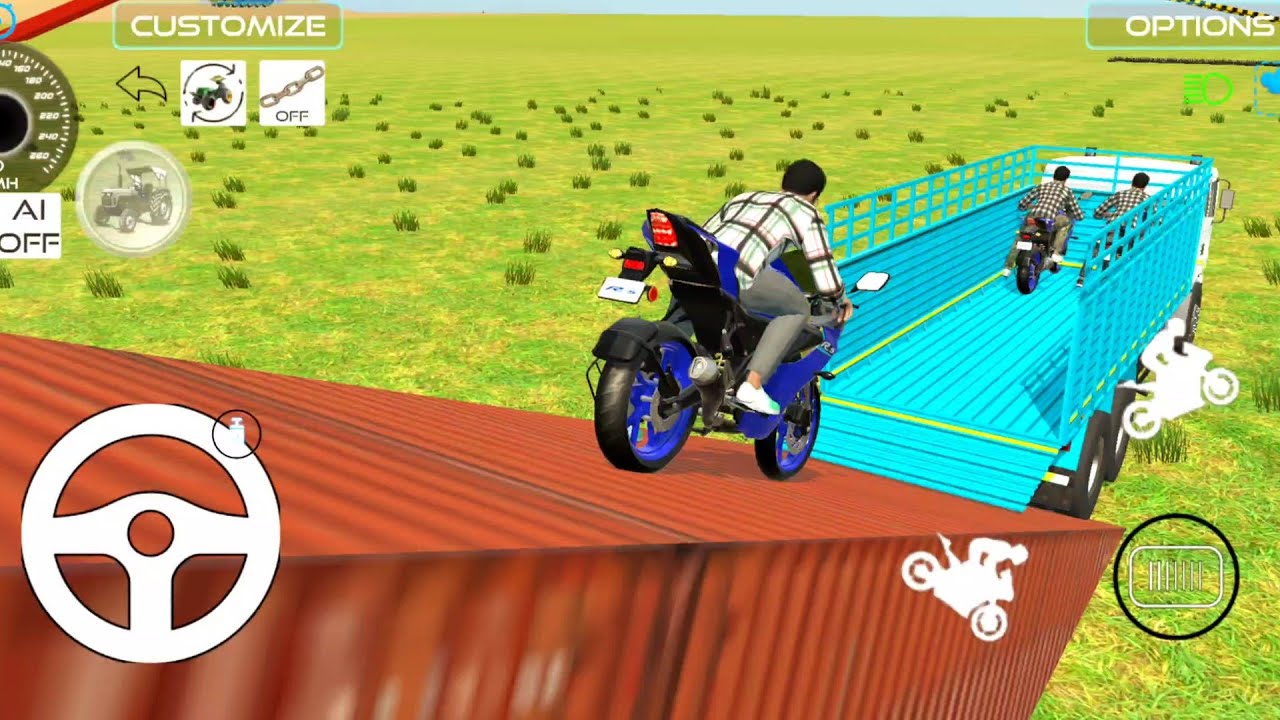 Driving truck & loading R15 on it 