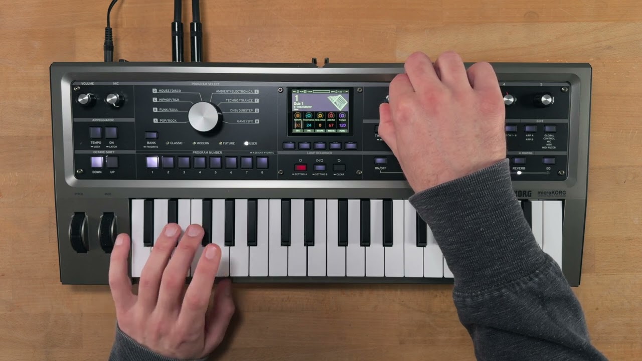 Korg microKORG 2 Sound Demo (no talking)
