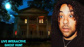 I'm Spending the night in a HAUNTED MANSION LIVE - BLACK SWAN INN