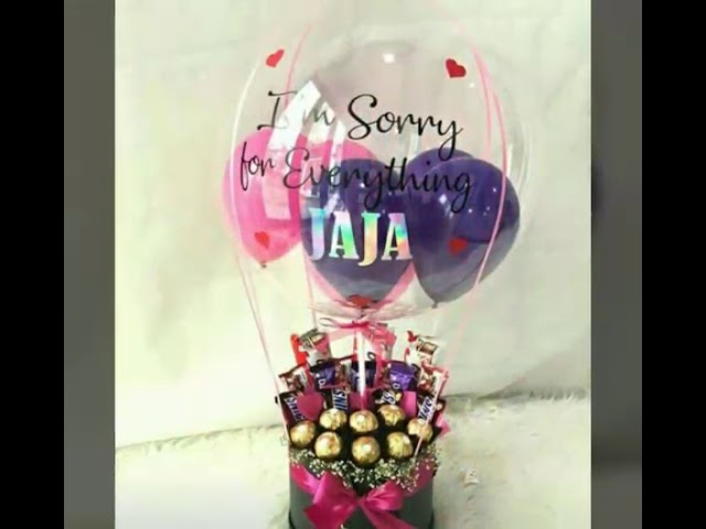 Birthday Personalized Chocolate Bouquet - 5 Personalized Balloon – Bloop  Balloons