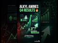 Alkyl Amines Q4 Results 🔥#stockmarkets#shorts#alkylamines
