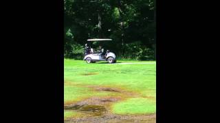 Olivia driving the golf cart(1)