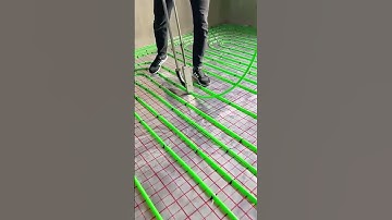 How to Install Floor Heating Pipes Properly - Good tools and machinery make work easy