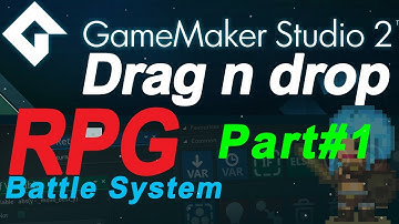 - Game Maker Studio 2: Turn-based RPG-gevechtssysteem tutorial DEEL #1 - geen codering (DnD) Slep...