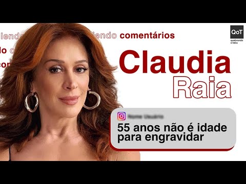 CLAUDIA RAIA LENDO COMENTÁRIOS