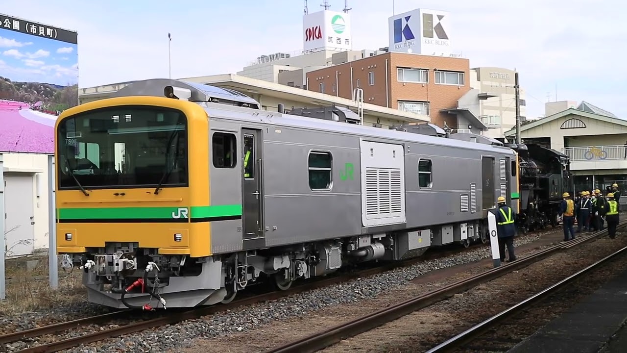 C1266号&GV E197系との併結分割訓練