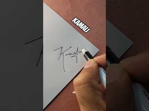 "K" Signature Style | Kamali name's Signature