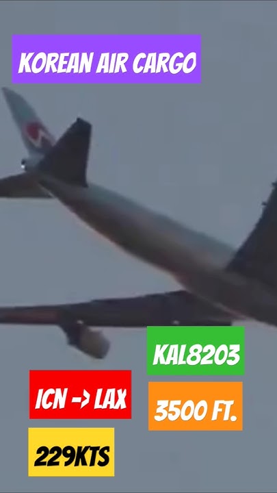 Korean Air Cargo Seoul to Los Angeles flight time 10h 17 min #youtube # ...
