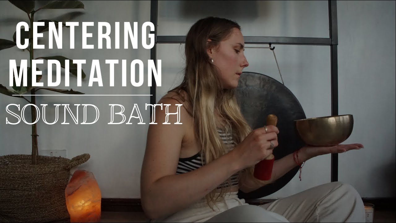 27 min Centering & Calming Meditation - Gong Sound Bath - YouTube