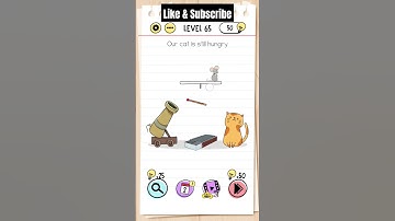 Our Cat 🐱 Is Still Hungry 😣🍕? Brain Test Level :- 65