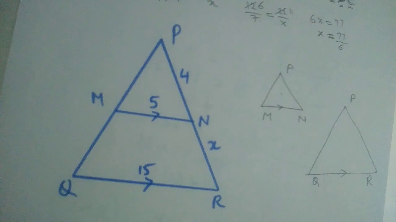 Triangles Are Similar To Each Other Find The Value Of X Problems On Triangles Are Similar To Each Other Find The Value Of X Problems On