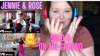 FIRST Reaction to JENNIE - SOLO 🔥 & ROSÉ - ON THE GROUND 🤩👏