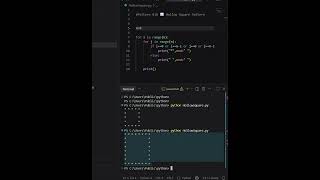 🐍 Python Pattern #10 ⬜ | Hollow Square Using Python #python #pythonforbeginners #codingforbeginners Guide