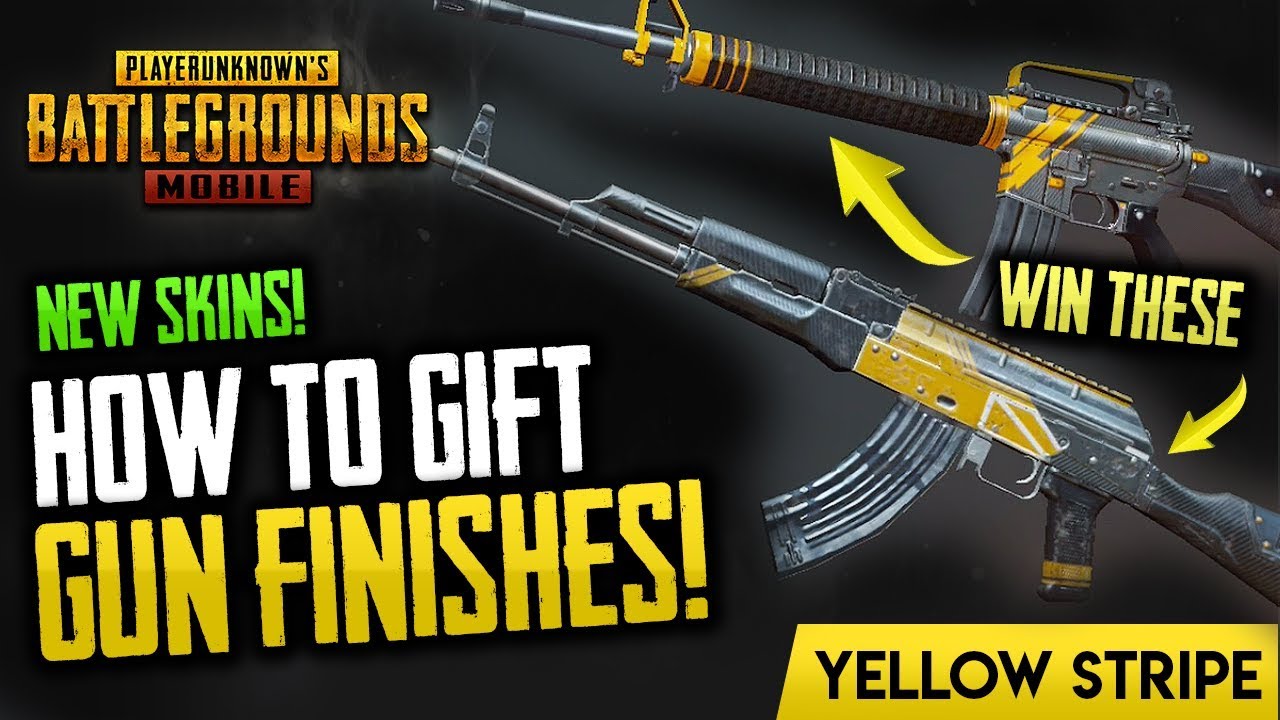 HOW TO GIFT & GET NEW GUN SKINS! PUBG Mobile (Giveaway Included) - 