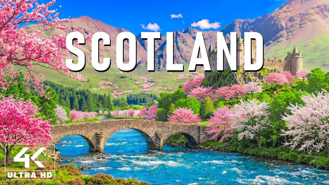 Spring Scotland Lock Screen Spring in Scotland 4K πΈ Discover Wild Highlands, Coastal Cliffs ...