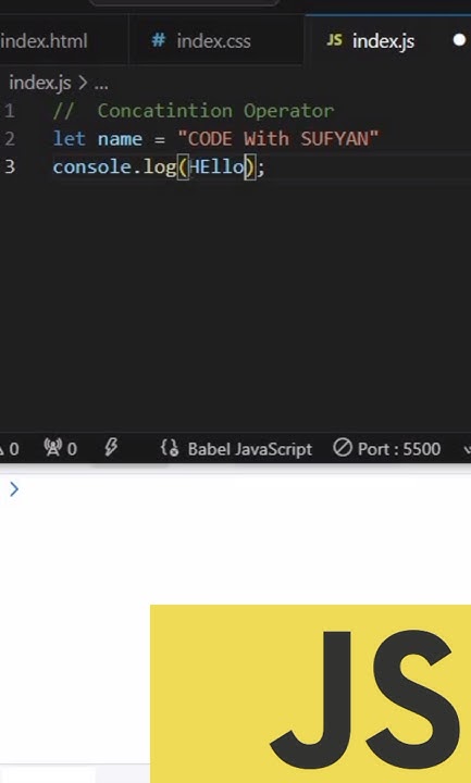 What is Concatenation Operator JavaScript #shorts #shortvideo - YouTube