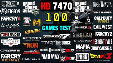 AMD HD 7470 1GB | 100 Games Tested on in 2023 | Low End GPU Performance Test