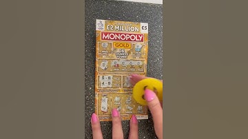 🤎 One card wonder on a Wednesday 🤎 Monopoly Gold 🤎 #scratchcards #shorts