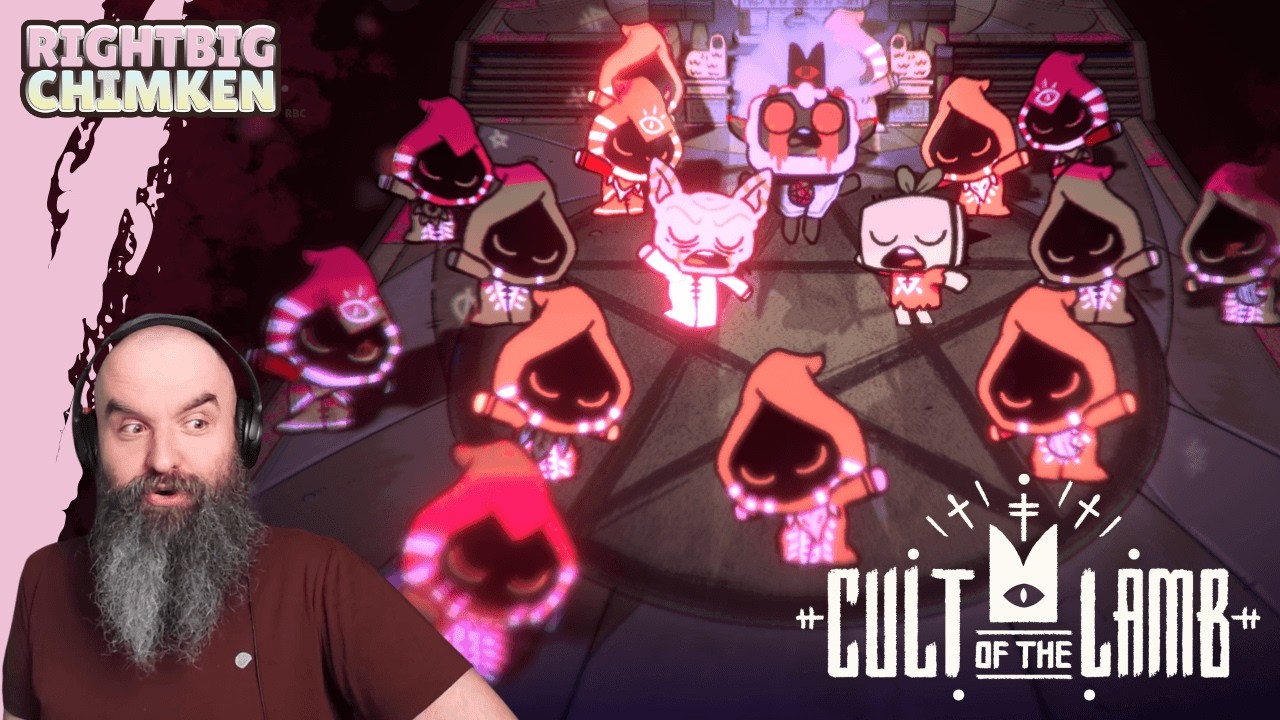 Cult of the Lamb But I’m Bald With a Huge Beard