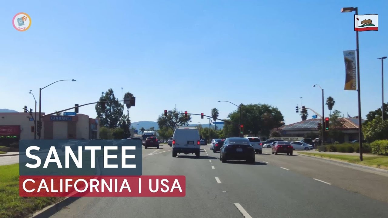 Santee, CA | Driving USA & CALIFORNIA - YouTube