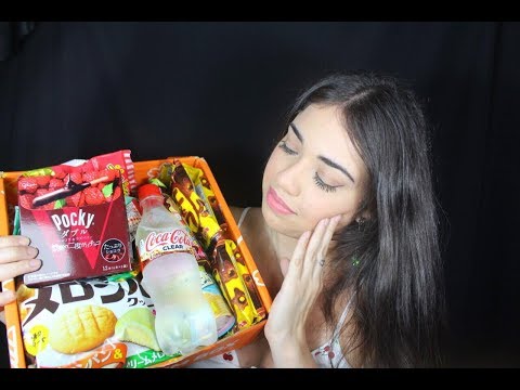 ASMR Experimentando coisinhas do Japão - Muito Relaxante - Tokyo Treat