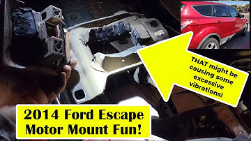 2014 EcoBoost Ford Escape motor mount replacement fun! [Almost a "How-To" video]