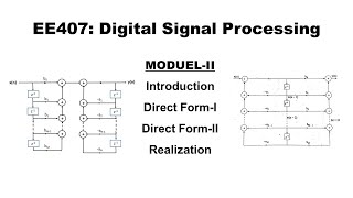 Direct Form I & II Realization of IIR Systems
