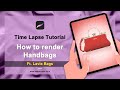 How to make bag digitally on Procreate iPad | Drawing Fashion Accessories Tutorials by Sanyam Jain
