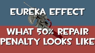 Eureka effect - What 50% repair penalty looks like