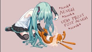 Playing The Big And Small House Toothbrush Minigame.