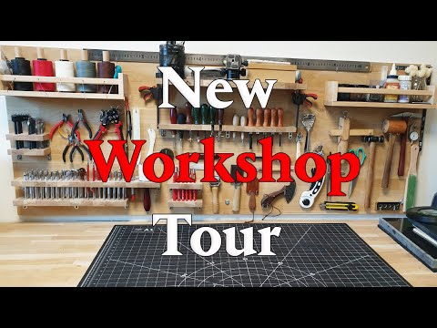 New Workshop Tour: See My Leatherworking Setup and Tools for Crafting Success! Shop Tour