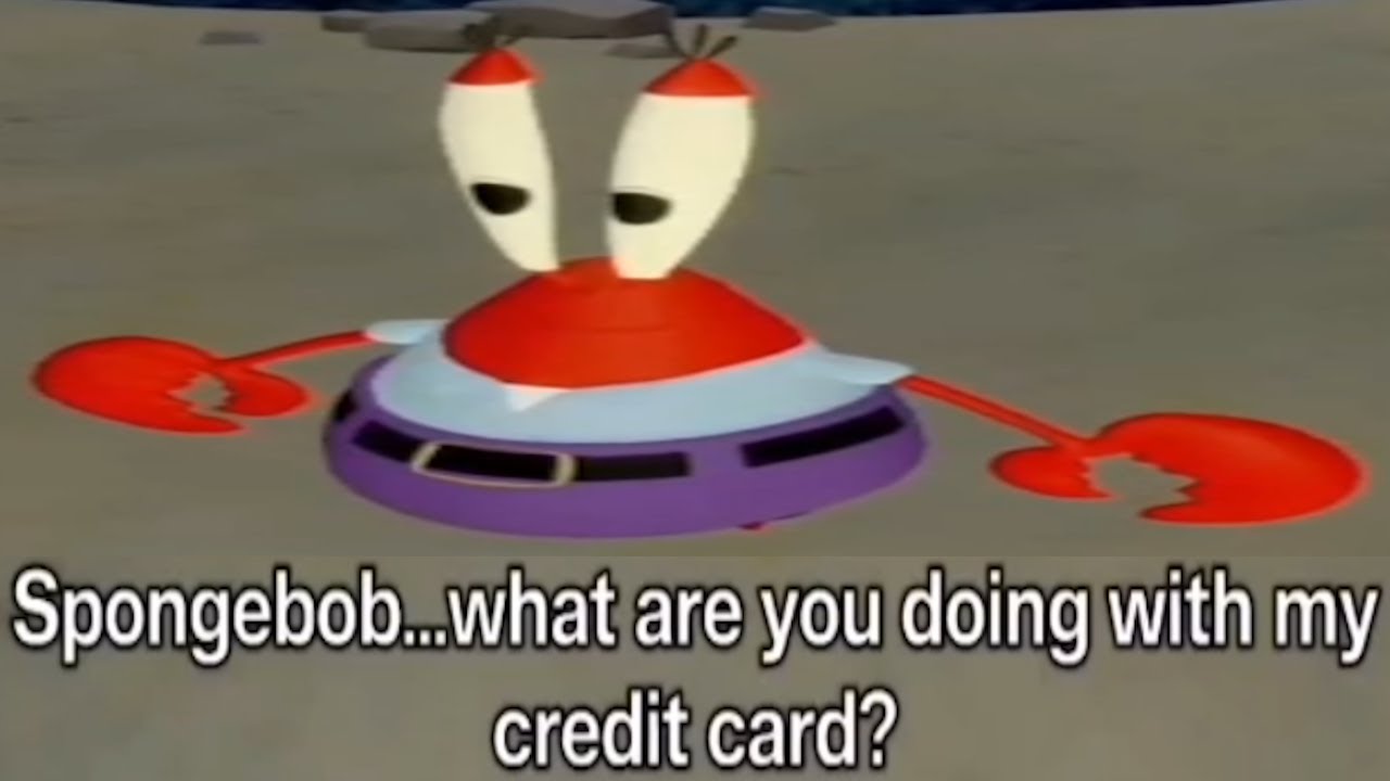 SpongeBob Borrows Mr Krabs Credit Card So Plankton Can Go See Dr Jr spongebob-borrows-mr-krabs-credit-card-so-plankton-can-go-see-dr-jr