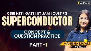Superconductor | Concept & Question Practice Part–1 | CSIR NET, GATE, IIT JAM, CUET PG Physics