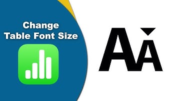 How to edit spreadsheet table font size in Apple Numbers (Spreadsheet) on Mac