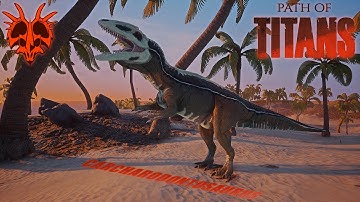 Path of Titans | CARCHARODONTOSAURUS Gameplay and PvP!