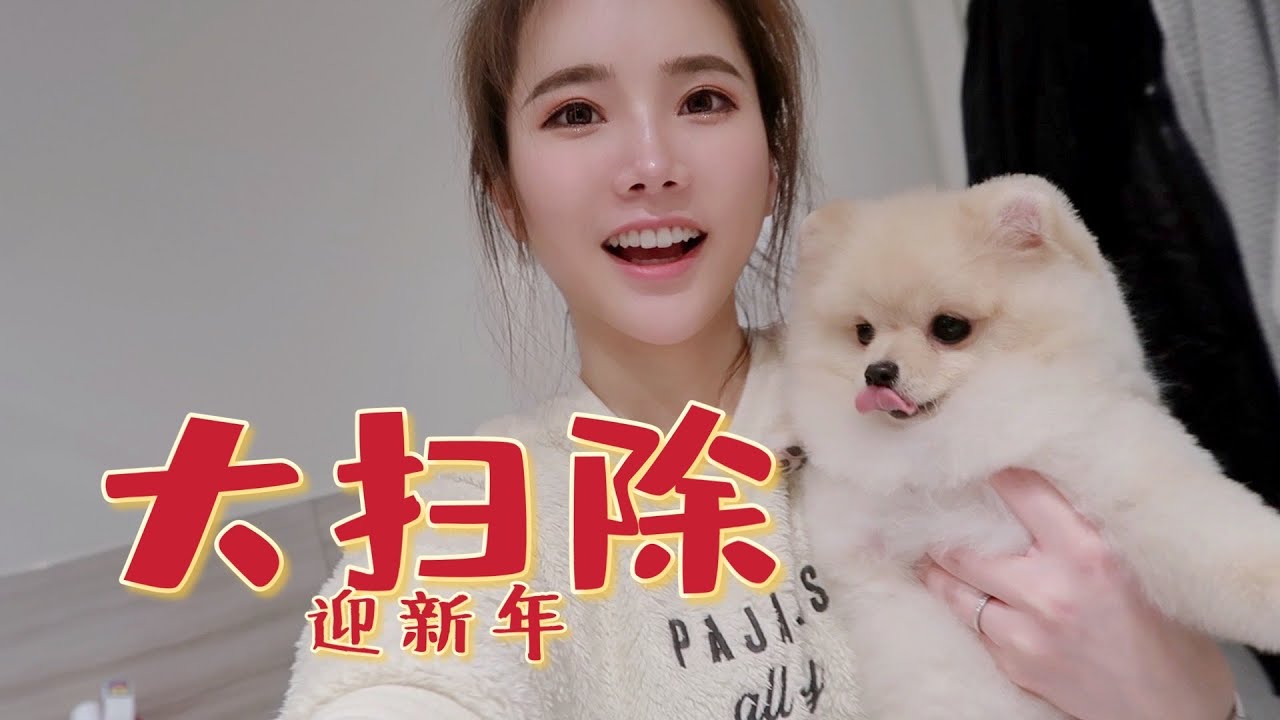 和我一起过年大扫除吧 给狗狗剪毛换造型 迎接春节 Vlog 32 Youtube