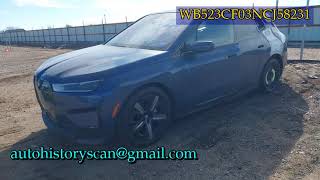 WB523CF03NCJ58231 Bmw Ix 2022