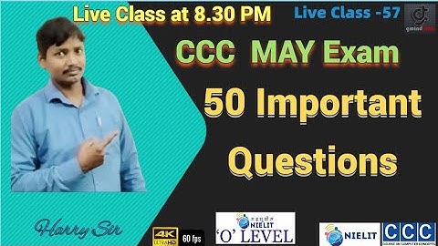 #CCCApril2022exam 50#MostImportantQuestions  #gmindtech